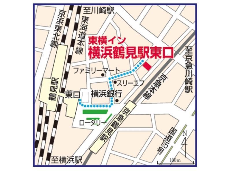 Toyoko Inn Yokohama Tsurumi Eki Higashi Guchi מראה חיצוני תמונה